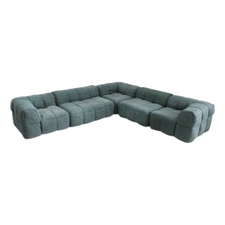 Vintage Modular Strips Sofa by Cini Boeri for Arflex, 1970s, Set of 5 For Sale
