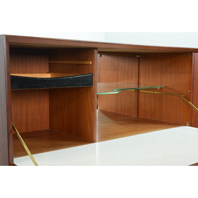 Teak Wooden Sideboard by Louis Van Teeffelen for Webe, 1960s For Sale - Image 10 of 18