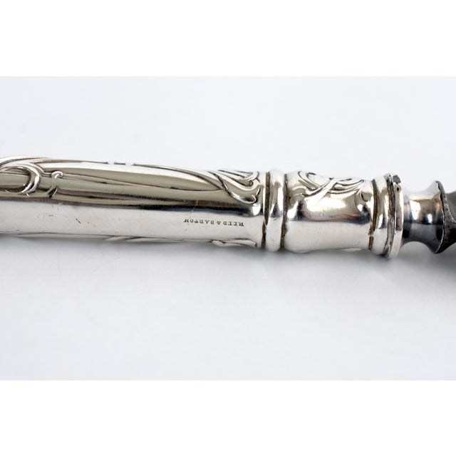 1900s Reed & Barton 1904 Art Nouveau Silverplated Serving Set, Ernest Meyers - 3 Piece For Sale - Image 13 of 16