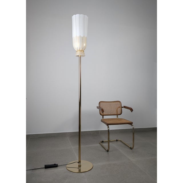 This floor lamp was designed by barovier & toso as part of the xii apostoli collection, created in 2002 in one of its most...