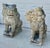 Japanese Rare Late 19th Century Meiji Era Japanese Granite Komainu Guardian Lions Hand Carved Stone Foo Dogs / Shishi Pair (C. 1890) For Sale - Image 3 of 18
