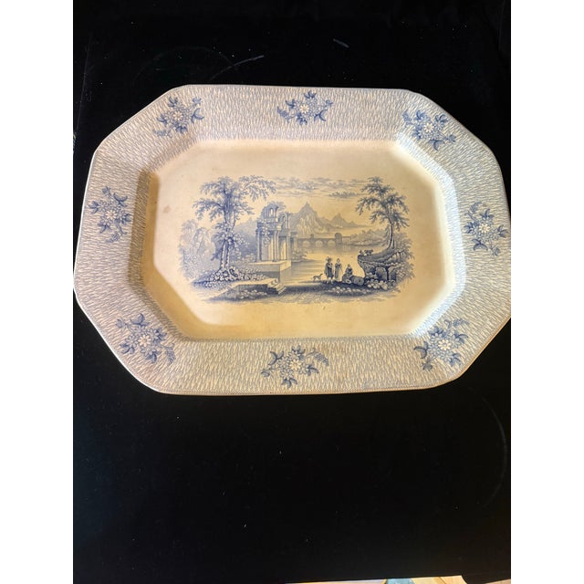 Mid 19th Century Mid 19th Century Corinth Ironstone Extra Large Platter by James Edwards For Sale - Image 5 of 12