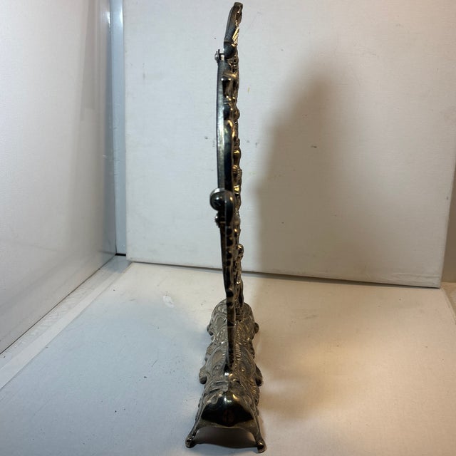 Vintage Ornate Vanity Mirror With Cherub Design For Sale - Image 11 of 11