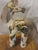 Vintage Susan M. Harvey "Medicine Horse". fetish sculpture. This sculpture is crafted from clay and features mixed...