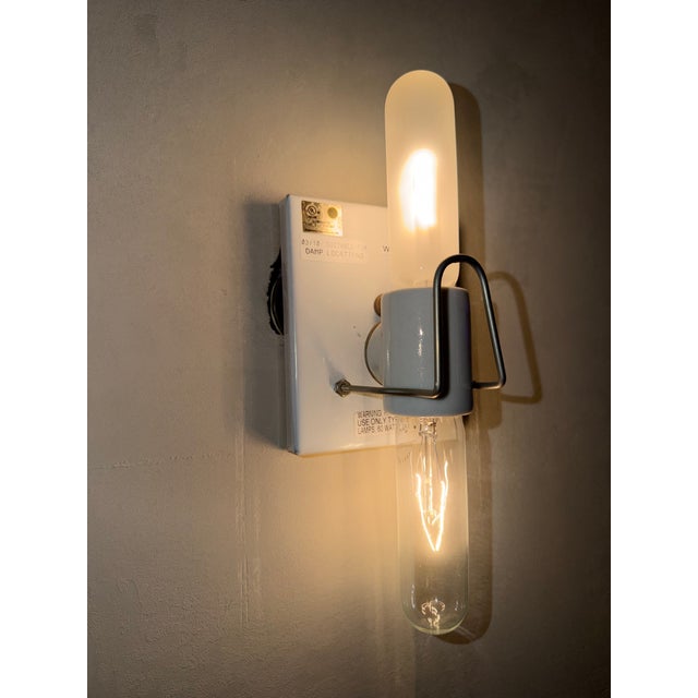 Donovan Lighting Sculptural Frosted Glass Wall Sconce, 18 Available For Sale - Image 10 of 17