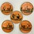 Rustic 1950s Vintage Southwestern Folk Art Boho Chic Peruvian Terra Cotta Dinner Plates - Set of 5. For Sale - Image 3 of 11