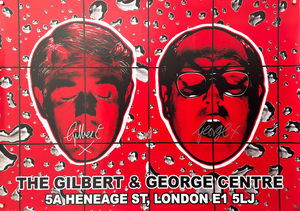 Gilbert & George, Original Hand-Signed Blood Heads Poster, 2023, Print