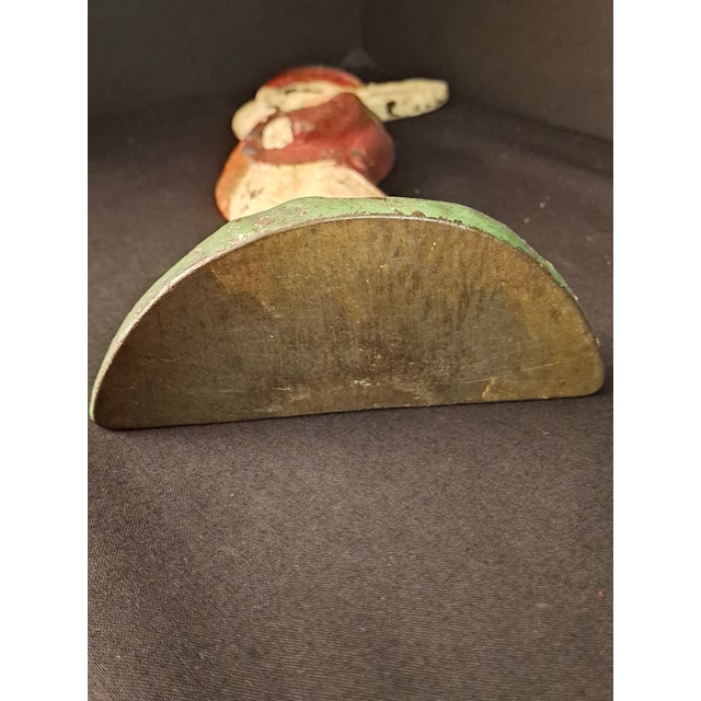 Antique Cast Iron Gentleman Rabbit Doorstop Albany Foundry 94 Top Hat For Sale - Image 16 of 18