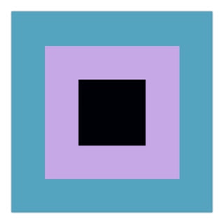 Contemporary Abstract Acrylic on Stretched Canvas Painting "Orb (Blue and Violet)" by Brent Hallard For Sale