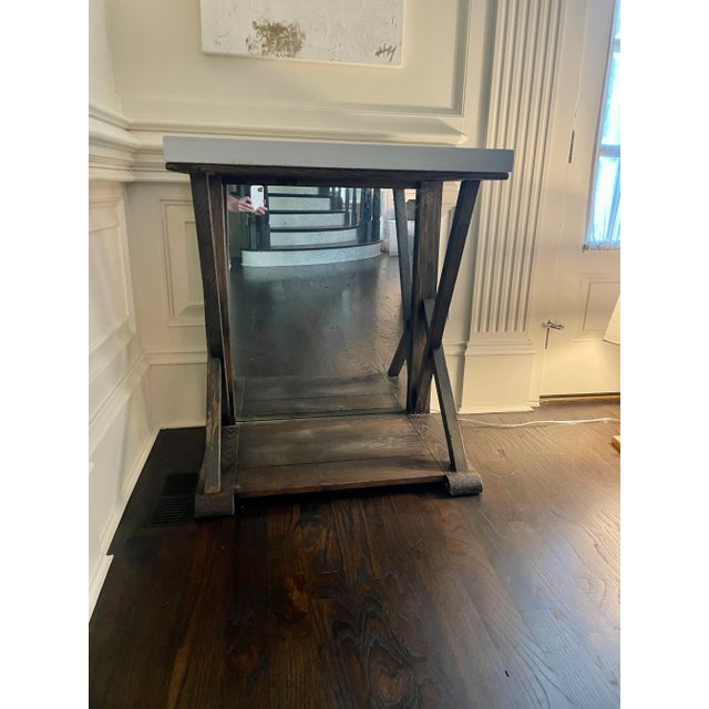 Chestnut Holland & Co. "Saltire" Consoles- Custom Size For Sale - Image 8 of 10