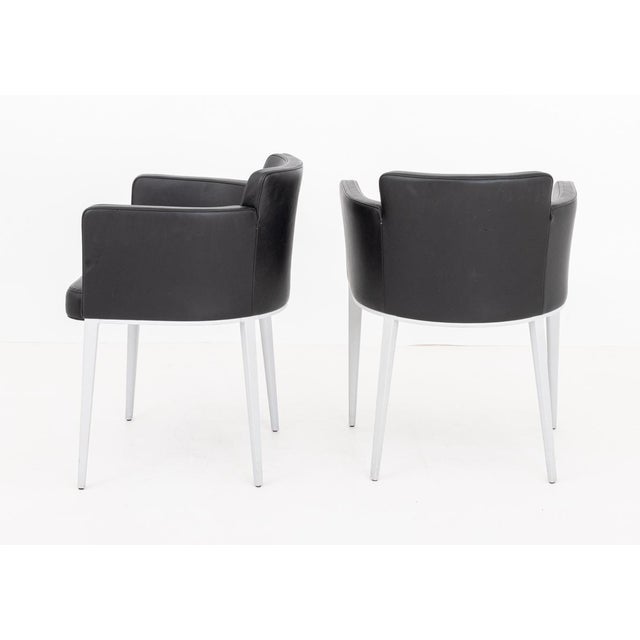 Contemporary Pair of Cassina Ariane Club Chairs For Sale - Image 3 of 5