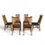 Set of Six Restored Mid-Century Oak Slat-Back Dining Chairs, Walnut For Sale - Image 14 of 18
