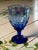 6 Vintage Cobalt Blue Stemmed Goblets (12 Oz). For Sale - Image 4 of 9