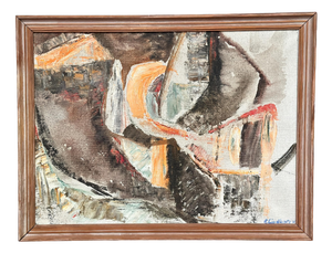 Eivor Lindberg, Abstract Composition, 1967, Oil on Canvas, Framed