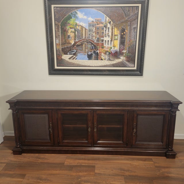 Brown 1980s Lexington Furniture Trump Home Collection Sideboard Buffet For Sale - Image 8 of 11