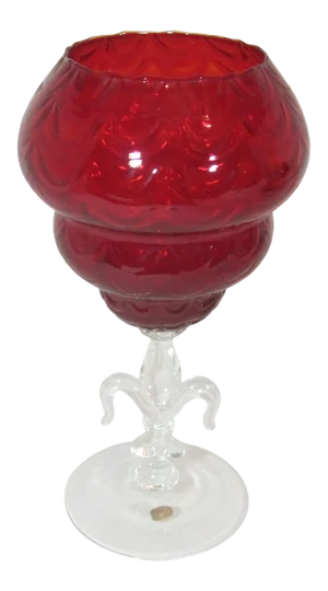 Venetian Ruby Compote Dish