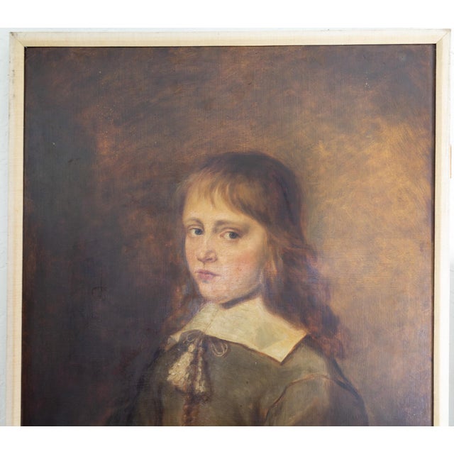 Realism Portrait of a Boy by Anthonie Palamedesz 1630 | Netherlands Master Study Oil Painting For Sale - Image 3 of 12