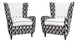 Pair of Lounge Chairs, Italian Manufacture, Mid-20th Century