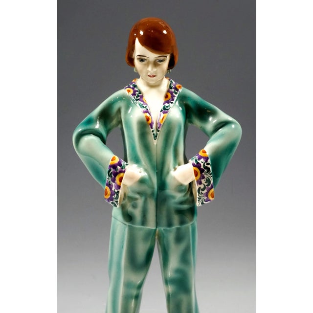 1930s Art Deco Pyjamas Figurine by Stephan Dakon, 1930 For Sale - Image 5 of 8