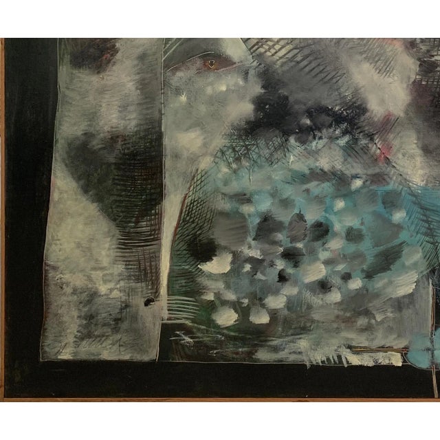 William Shields Jr., 1925-2010 "Strong Emotions, II" 1991 Oil on canvas 48"x48" artist framed Signed in pencil lower left...