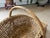Brown Mid 20th Century French Large Rattan Market Basket For Sale - Image 8 of 10
