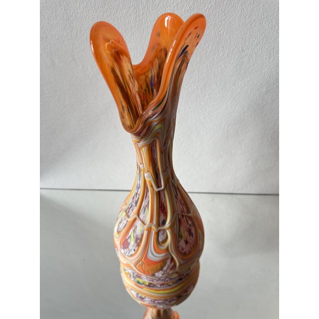 Central European Studio Art Glass Sculptural Vase Set, 1980s, Set of 2 For Sale - Image 11 of 15