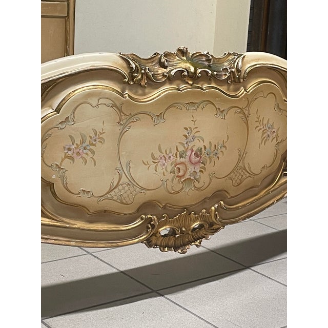 Louis XV Double Bed, Italy, 1940s For Sale - Image 4 of 18