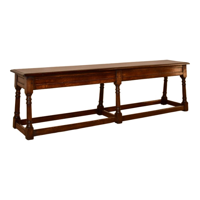 19th Century English Oak Joint Bench For Sale