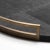 Metal Extra Large Round Tray in Black Shagreen With Bronze Patina Brass by R&y Augousti For Sale - Image 7 of 8