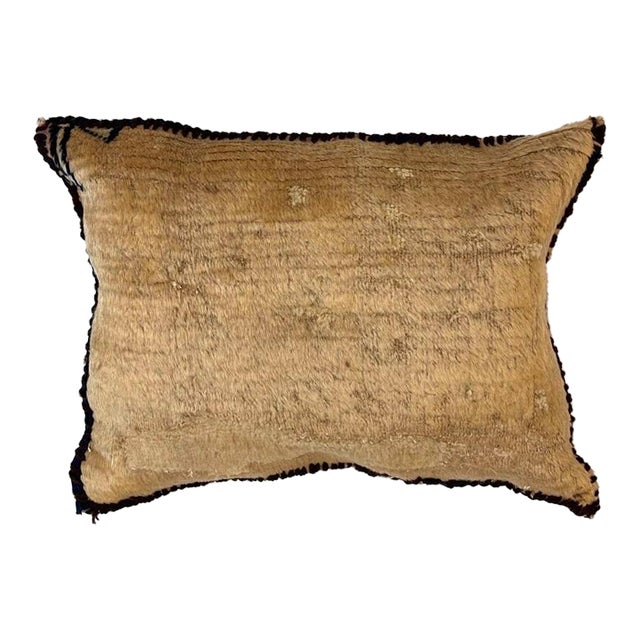 Pillow W/Antique Persian Rug Fragment, 1'1" X 1'4" For Sale