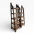 Pair of Mid-Century Wood and Woven Rush Etageres, 20th Century For Sale - Image 16 of 18