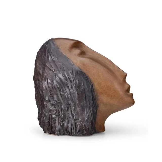 Ruth Bloch, Large Bronze Sculpture Woman Head, After Modigliani, Ruth Bloch Israeli Artist, c.1990's For Sale - Image 13 of 18