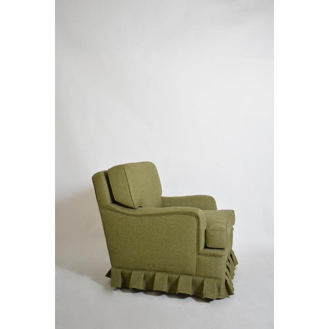 1960s Green Fabric Fringe Lounge Chair, 1960s For Sale - Image 5 of 5