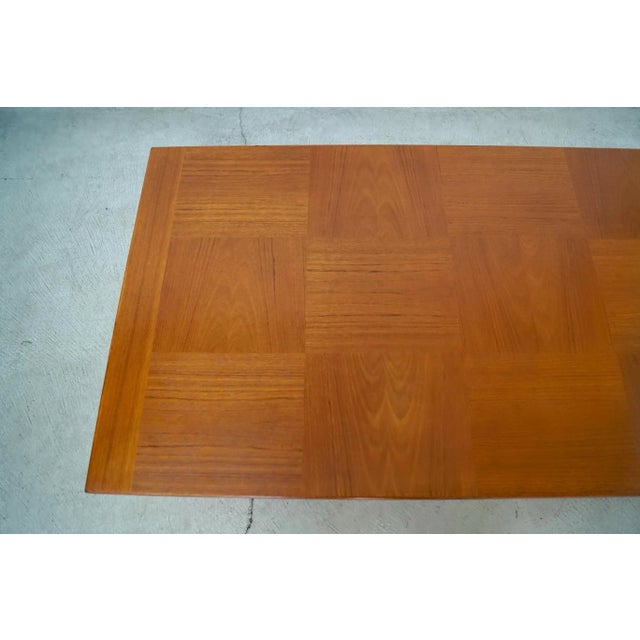 Brown 1960’s Mid-Century Danish Modern Teak Coffee Table For Sale - Image 8 of 12