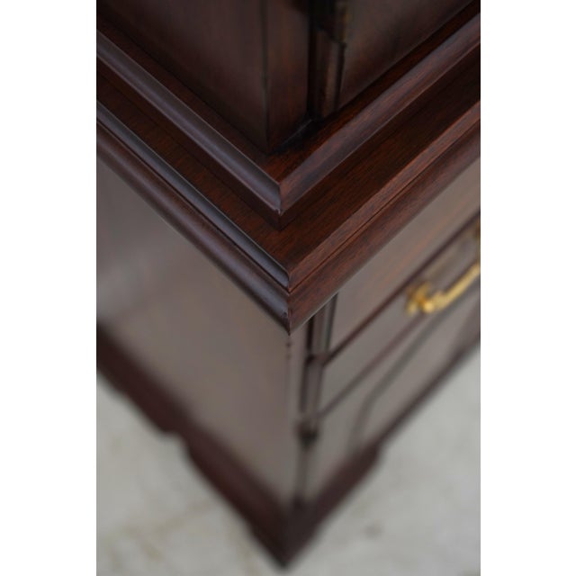 Henkel Harris 4 Door Mahogany China Cabinet For Sale - Image 9 of 18