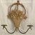 French Country Flower Basket Candle Sconces Metal and Plaster Composite - A Pair For Sale - Image 3 of 10