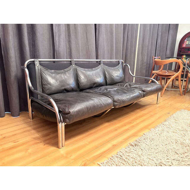 Stringa 3-Seater Sofa by Gae Aulenti for Poltronova, Italy, 1960s For Sale - Image 6 of 16