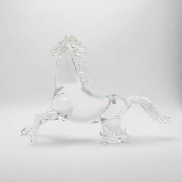 Art Deco Hand Blown Murano Horse Sculpture For Sale - Image 3 of 11