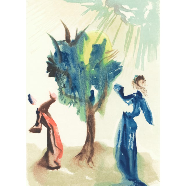 Original engraving from Salvador Dalí’s "The Divine Comedy" published by Editions d’Art Les Heures Claires, Paris, in...