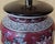 Late 20th Century Chinese Chinoiserie Porcelain Table Lamp With Floral Motif & Silk Shade — 28" For Sale - Image 12 of 18