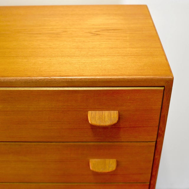 FDB Møbler Model No. F17 Teak Tall Dresser / Highboy Designed by Poul Volther For Sale - Image 11 of 11