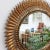 Mid-Century Spanish Gilt Metal Sunburst Mirror with Leaf Motif, 1960s For Sale - Image 4 of 13