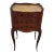 19th Century French Louis XV Style Marquetry Inlaid Marble Top Nightstand For Sale