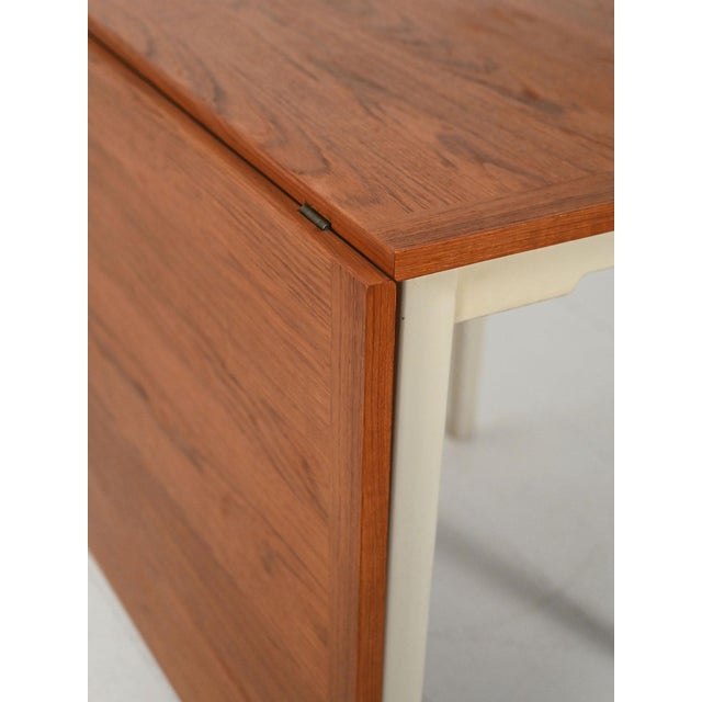 Wood Scandinavian Folding Table, 1960s For Sale - Image 7 of 11