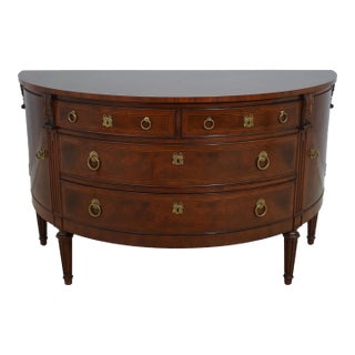 Karges French Louis XVI Large Walnut Commode Chest For Sale