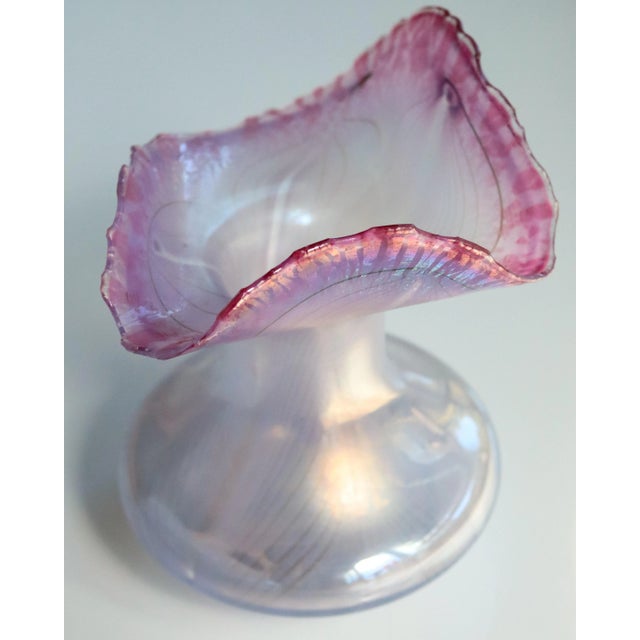 Iridescent Art Glass Vase by Erwin Eisch, Germany, 1981 For Sale - Image 3 of 6