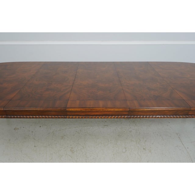 Wood Karges Burl Walnut Georgian Style Dining Table For Sale - Image 7 of 18