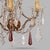 Glass Three-Light Louis XV Style Wall Sconces in Gilt Iron with Glass Beads and Crystal Drops, 1930s, Set of 2 For Sale - Image 7 of 9