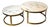 Round Marble Look Coffee Tables, Set of 2 For Sale
