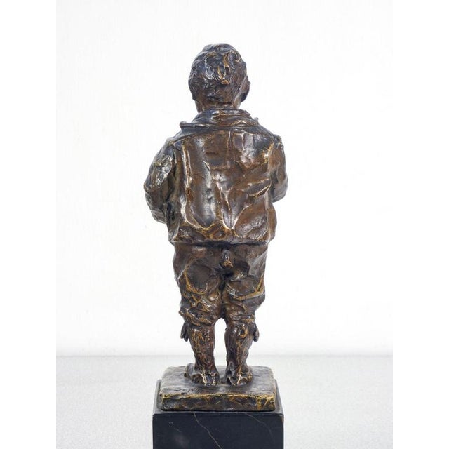 Bronze Sculpture of Child by V. Bentivegna For Sale - Image 11 of 18